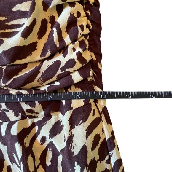 A.L.C. Marcie Silk Ruched Long Sleeve Mini Dress Size 6 752J - Picture 9 of 15